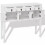 VidaXL vidaXL Solid Wood Sideboard Chinese Style White Cupboard Console Side Cabinet 5
