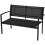 VidaXL vidaXL 4-tlg. Garten-Lounge-Set Textilene Schwarz 4