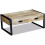 VidaXL vidaXL Solid Mango Wood Coffee Table with 2 Drawers 100x60x40cm Living Room 3
