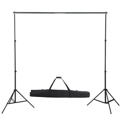 VidaXL vidaXL Fotohintergrund-System 600 x 300 cm Schwarz 2