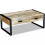 VidaXL vidaXL Solid Mango Wood Coffee Table with 2 Drawers 100x60x40cm Living Room 4
