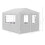VidaXL vidaXL Party Tent 3x4m with 4 Walls White Patio Garden Gazebo Marquee Pavilion 7