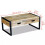 VidaXL vidaXL Solid Mango Wood Coffee Table with 2 Drawers 100x60x40cm Living Room 8