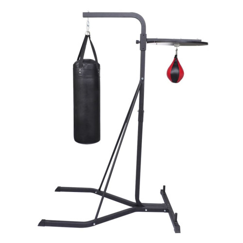 VidaXL Boxing Machine 2 Way Boxing Stand Training Punch Bag Ball Speedball Plate 1