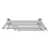 VidaXL vidaXL Towel Rack 6 Tubes Stainless Steel Bathroom Robe Hanger Tail Holder 3