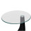 VidaXL New Modern High Gloss Glass Top Drop Coffee Table Black Side Dinner Office Home 2