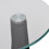 VidaXL New Modern High Gloss Glass Top Drop Coffee Table Black Side Dinner Office Home 3