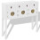 VidaXL vidaXL Solid Wood Sideboard Chinese Style White Cupboard Console Side Cabinet 2