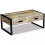 VidaXL vidaXL Solid Mango Wood Coffee Table with 2 Drawers 100x60x40cm Living Room 2
