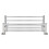 VidaXL vidaXL Towel Rack 6 Tubes Stainless Steel Bathroom Robe Hanger Tail Holder 4