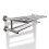 VidaXL vidaXL Towel Rack 6 Tubes Stainless Steel Bathroom Robe Hanger Tail Holder 2