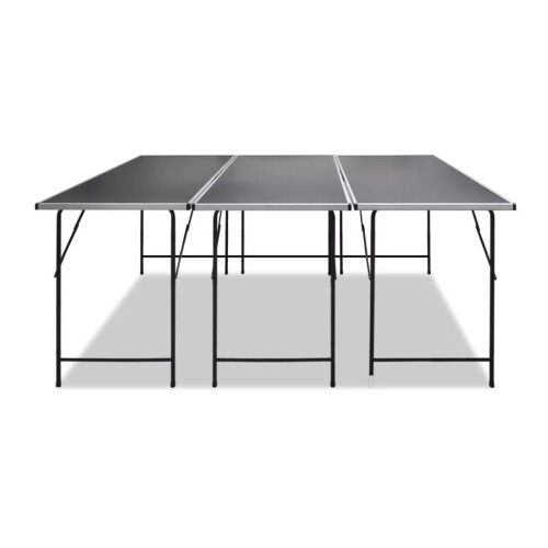VidaXL Foldable Pasting Table 3pcs Black Aluminium Wallpaper Pasting Craft Project 1