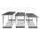 VidaXL vidaXL 3x Pasting Tables Foldable Height Adjustable Home Furniture Desk Stand 3