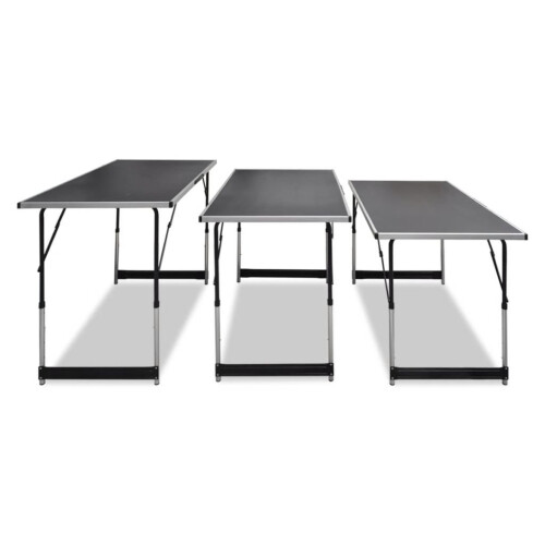 VidaXL vidaXL 3x Pasting Tables Foldable Height Adjustable Home Furniture Desk Stand 2