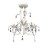 VidaXL vidaXL Crystal Pendant Ceiling Lamp Chandelier Elegant White Lighting Fixture 2