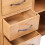 VidaXL vidaXL Solid Oak Wood Sideboard with 3 Drawers Cupboard Cabinet Organiser 4