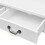 VidaXL vidaXL Coffee Table with 4 Drawers White Living Room Furniture Telephone Stand 6