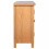 VidaXL vidaXL Solid Oak Wood Sideboard with 3 Drawers Cupboard Cabinet Organiser 6