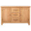 VidaXL vidaXL Solid Oak Wood Sideboard with 3 Drawers Cupboard Cabinet Organiser 2