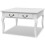 VidaXL vidaXL Coffee Table with 4 Drawers White Living Room Furniture Telephone Stand 2