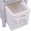 VidaXL vidaXL 2x Bedside Cabinets Wood White Bedroom Nightstand Side Table Furniture 6