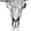 VidaXL vidaXL Skull Head Home Decoration Art Hanging Wall-Mounted Aluminium Silver 5