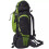 VidaXL vidaXL Hiking Backpack XXL 75L Black and Green Camping Rucksack Luggage Bag 4
