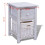 VidaXL vidaXL 2x Bedside Cabinets Wood White Bedroom Nightstand Side Table Furniture 7