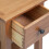VidaXL vidaXL Solid Oak Wood Nightstand Brown Bedside Table Chest Telephone Stand 5