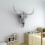 VidaXL vidaXL Skull Head Home Decoration Art Hanging Wall-Mounted Aluminium Silver 3