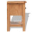 VidaXL vidaXL Solid Oak Wood Nightstand Brown Bedside Table Chest Telephone Stand 3