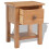 VidaXL vidaXL Solid Oak Wood Nightstand Brown Bedside Table Chest Telephone Stand 4