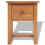 VidaXL vidaXL Solid Oak Wood Nightstand Brown Bedside Table Chest Telephone Stand 2