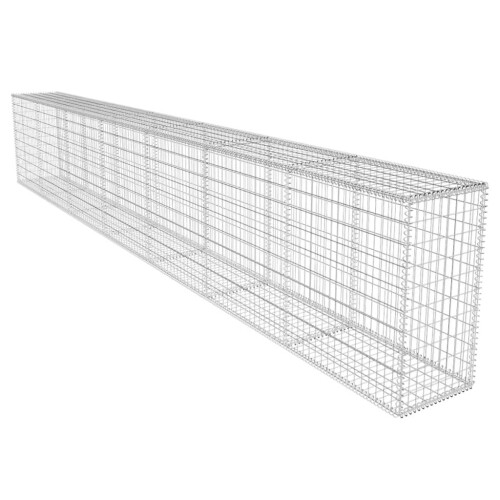 VidaXL vidaXL Gabion Wall with Cover 600x50x100cm Basket Welded Mesh Rock-Stone Wall 1