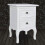 VidaXL vidaXL Nightstand with 2 Drawers MDF White Bedroom Bedside Table Cabinet Stand 4