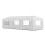 VidaXL vidaXL Party Tent 3x9m with 8 Walls White Patio Garden Gazebo Marquee Pavilion 2