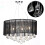 VidaXL vidaXL Chandelier with 85 Crystals Black Chandelier Lamp Pendant Lighting 3