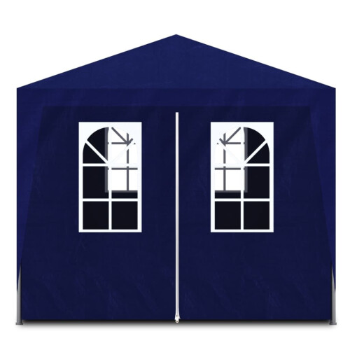 VidaXL vidaXL Party Tent 3x9m with 8 Walls Blue Patio Garden Gazebo Marquee Pavilion 2