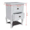VidaXL vidaXL Nightstand with 2 Drawers MDF White Bedroom Bedside Table Cabinet Stand 6