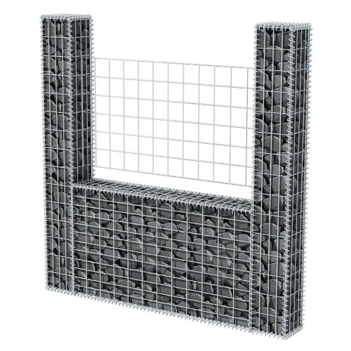 VidaXL vidaXL Gabionenkorb U-Form Stahl 16020150 cm 2