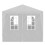 VidaXL vidaXL Party Tent 3x6m with 6 Walls White Patio Garden Gazebo Marquee Pavilion 3