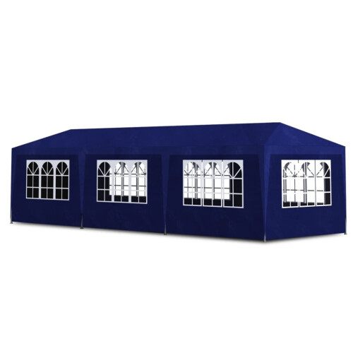 VidaXL vidaXL Party Tent 3x9m with 8 Walls Blue Patio Garden Gazebo Marquee Pavilion 1