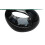 VidaXL vidaXL Coffee Table Round Black High Gloss Glass Top Couch Side Tea Stand 4
