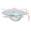VidaXL vidaXL Coffee Table Round White High Gloss Glass Top Couch Side Tea Stand 6