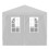 VidaXL vidaXL Party Tent 3x9m with 8 Walls White Patio Garden Gazebo Marquee Pavilion 4