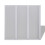 VidaXL Shower Bath Screen Wall Folding Shower Door 3 Panels Foldable 117 x 120 cm 3