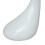 VidaXL vidaXL Coffee Table with Round Glass Top High Gloss White Telephone Stand 4