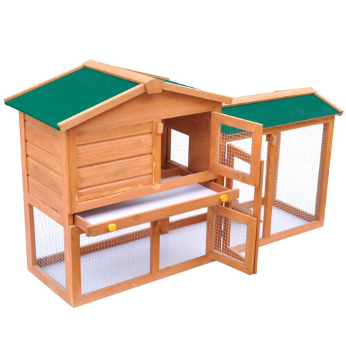 VidaXL vidaXL Kaninchenstall Groß Holz 1