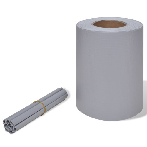 VidaXL vidaXL Sichtschutzleiste PVC 70 x 0,19 m Hellgrau 1