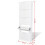 VidaXL vidaXL Wooden Shoe Cabinet with 5 Compartments White Storage Rack Organiser 6
